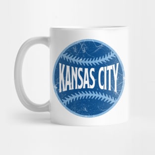 Kansas City Retro Baseball - White Mug